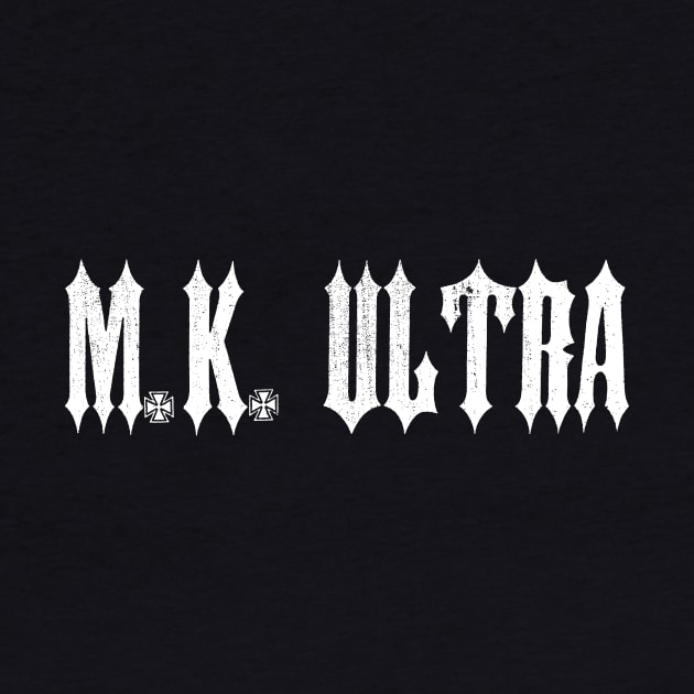 M.K. ULTRA Logo, Distressed by MKULTRA